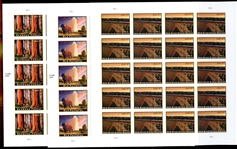 USA "American Landmarks" High Value Sheets of 20 (Face $1115)