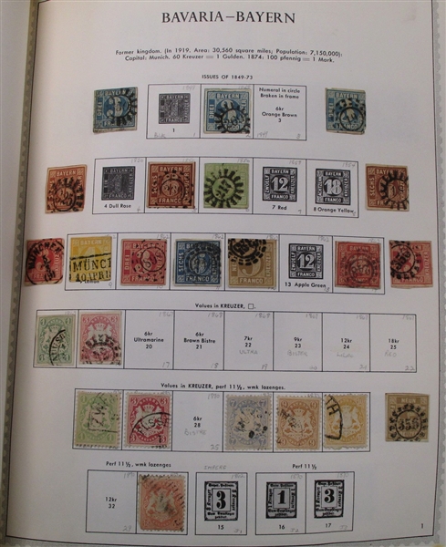 Germany and Areas Collection in Minkus Album to 1991 (Est $500-750)