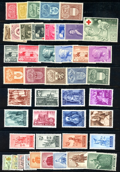 Belgium - 16 Different MNH Semi-Postal Complete Sets (SCV $476)