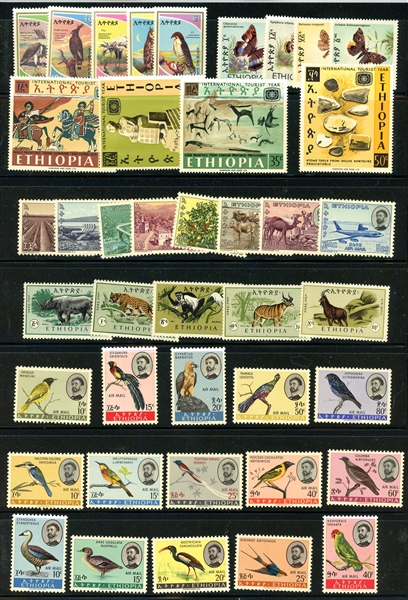 Ethiopia Group of MNH Complete Sets - Many Topicals! (SCV $228)