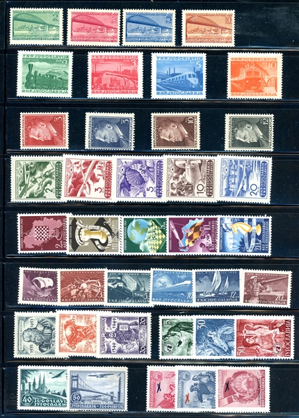 Yugoslavia Group of MNH Complete Sets - Many Topicals! (SCV $544)