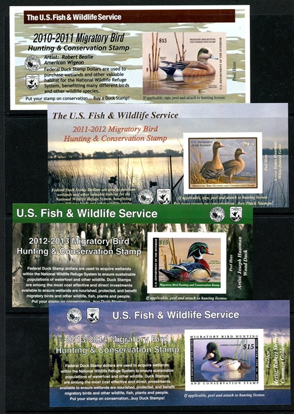 USA Self Adhesive Duck Panes, 2001//2021, MNH (Face $185)