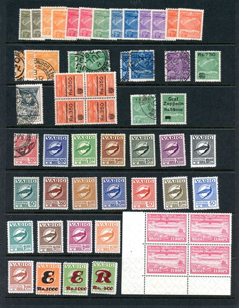 Brazil Accumulation of Air Post Semi-Official Stamps - Mint/Used (Est $120-150)