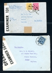 China Censored Covers, Mostly 1930-40s, Many Registered (Est $100-200)