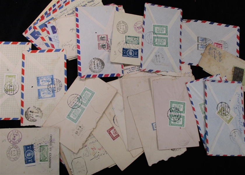 Afghanistan Cover Lot - Over 55, Mostly 1950-60's (Est $100-200)