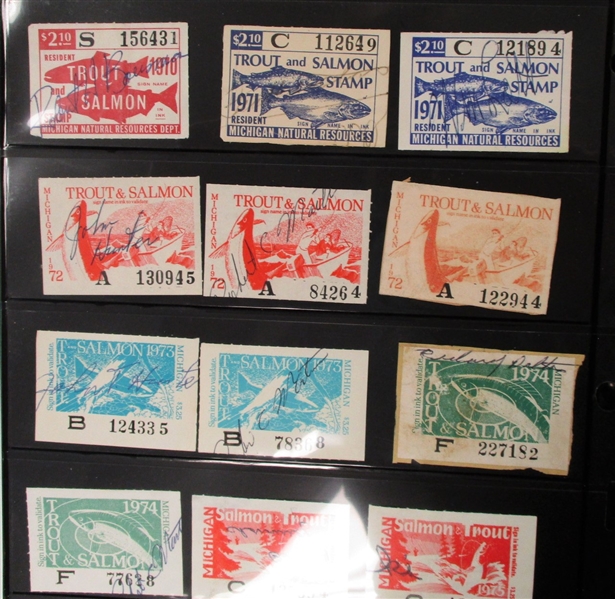 Michigan Ducks and Fishing Stamps (Est $150-200)