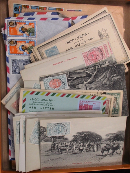 Ethiopia Cover/Card Group, 1920-1960's (Est $90-120)