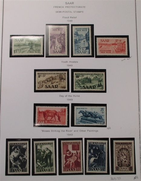 Saar Wonderful Mint/Used Collection (Est $800-1200)