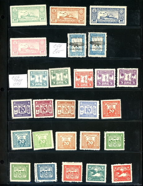 Paraguay Airmail Unused Collection to 1950 (Est $150-200)