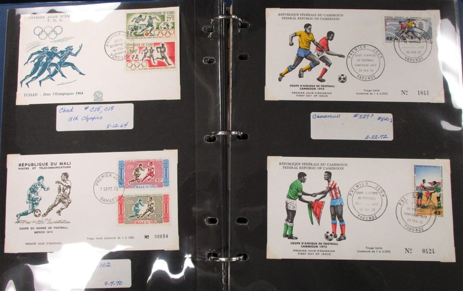 Large Topical Cover/First Day Cover Collection in 5 Binders (Est $400-600)