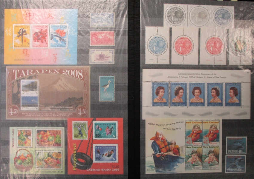 Massive New Zealand Unused Collection in Lindner Albums 1953-1998 (Est $500-600)