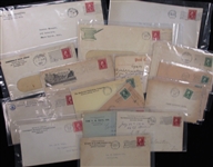 USA Group of 35+ Covers/Cards with Vending Coil Franking (Est $150-200)