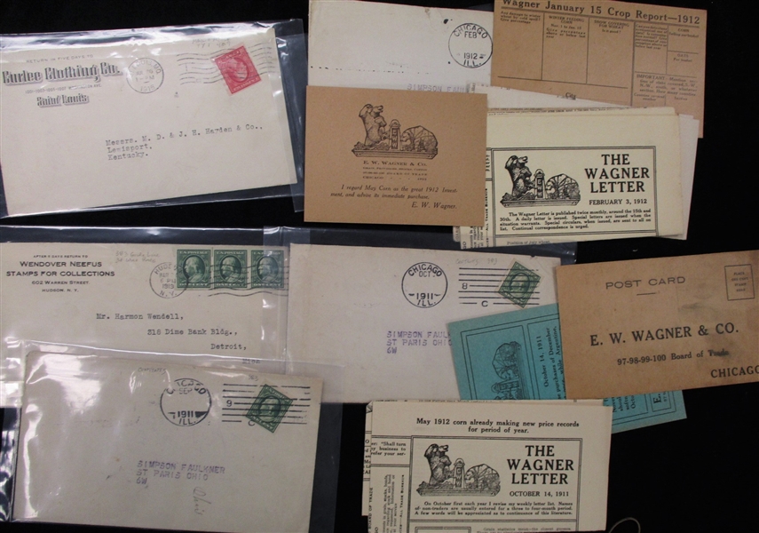 USA Group of 35+ Covers/Cards with Vending Coil Franking (Est $150-200)