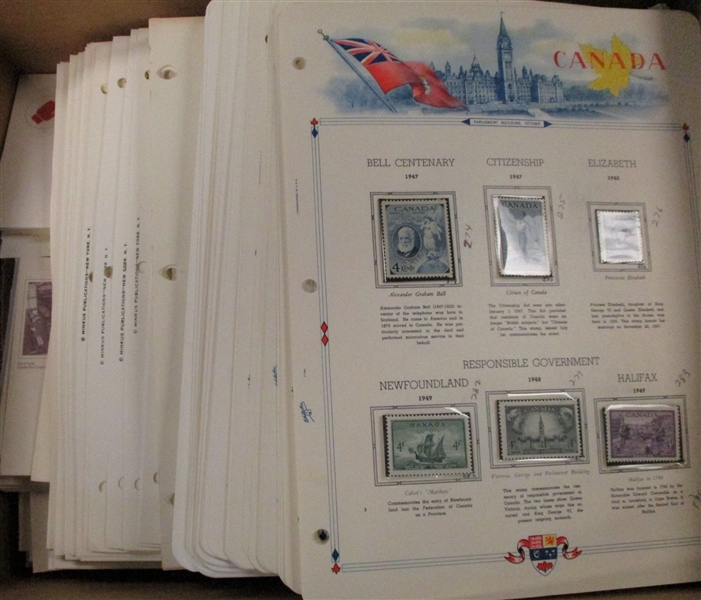 Banker Box of Canada Mint Stamps and First Days (Est $200-300)