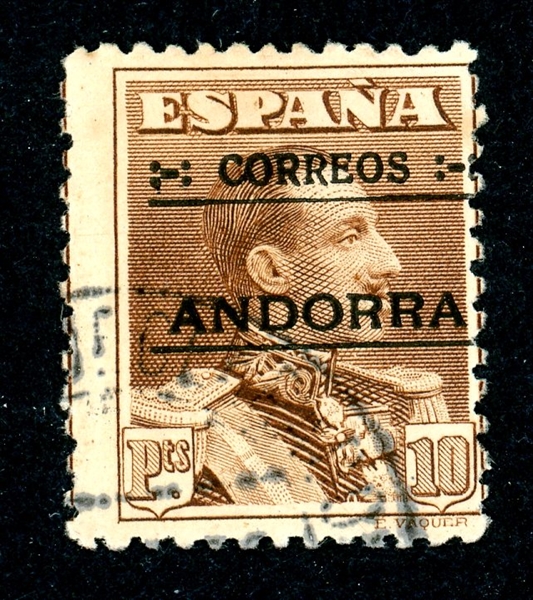 Spanish Andorra Scott 12 Used, Just Fine, High Value (SCV $275)