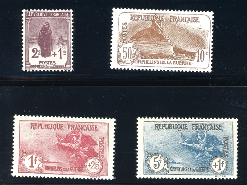 France Scott B20-B23 MNH F-VF Complete Set, 1917-9 Semi-Postals (SCV $466)