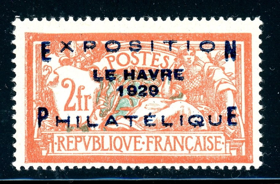 France Scott 246 MLH F-VF, 1929 Exposition LeHavre (SCV $600)