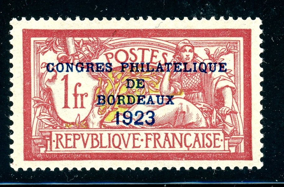 France Scott 197 MNH F-VF, 1923 Bordeaux Overprint (SCV $825)