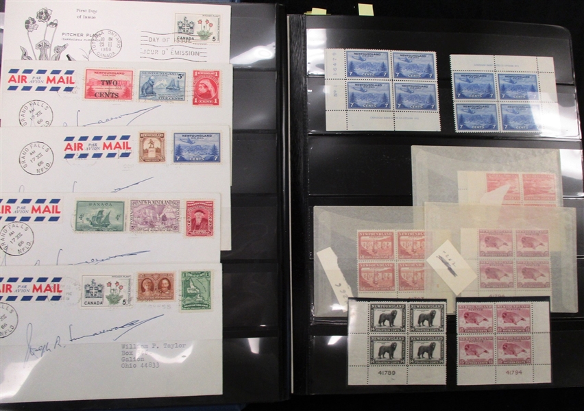 Canada Covers and Stamps in Large Stockbook (Est $175-250)