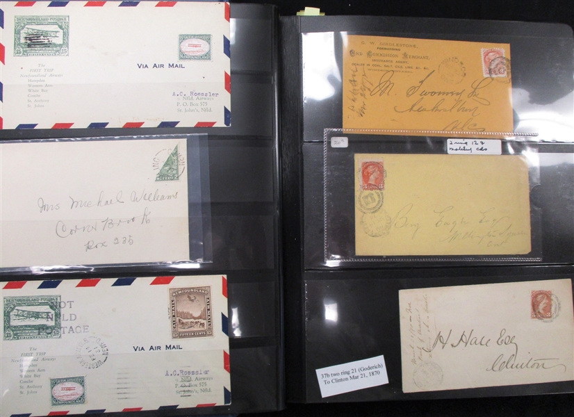 Canada Covers and Stamps in Large Stockbook (Est $175-250)