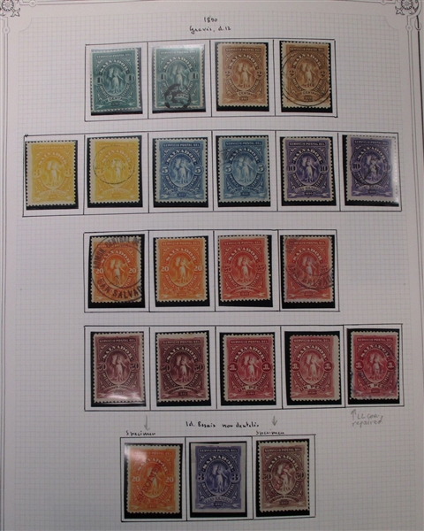 Salvador - Outstanding Unused/Used Stamp Collection to 1960s (Est $750-950)