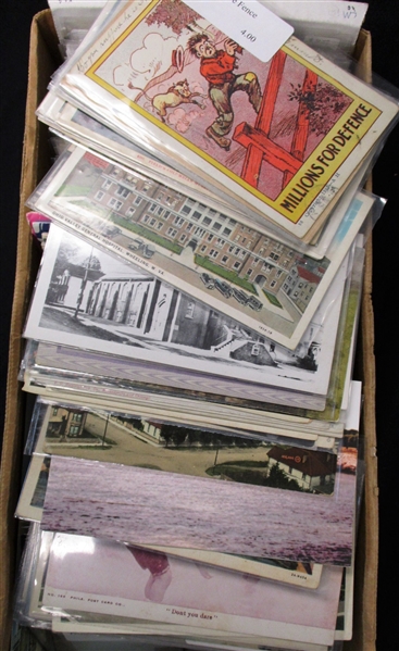 Long Box of Postcards #1 - Over 600 Picture Postcards (Est $175-250)
