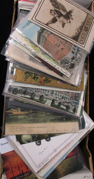 Long Box of Postcards #2 - Over 600 Picture Postcards (Est $175-250)