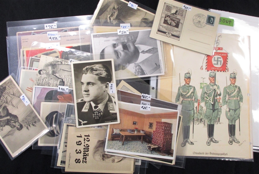 Germany and WW2 Propaganda Cards - Some Rare Items! (Est $600-900)