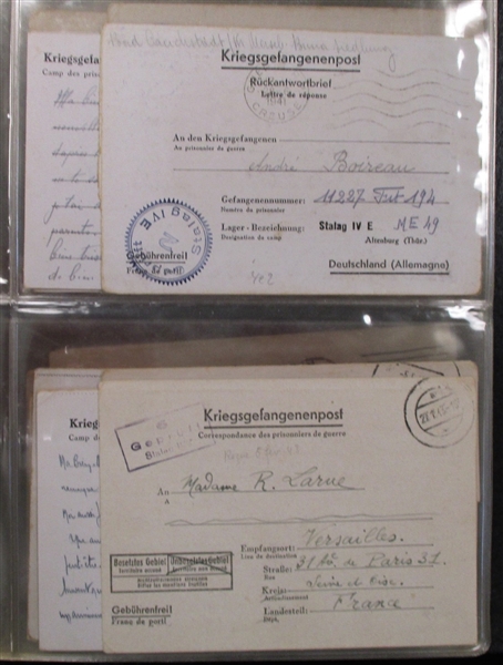 WWII POW Cover Collection - 100 Covers (Est $250-350)