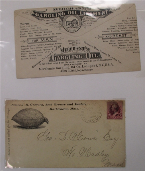 1890 Bureau Issue Postal Usages Cover Group (Est $500-600)