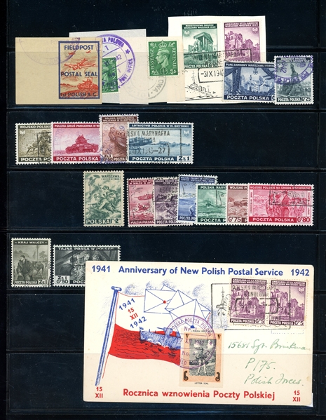Poland Group of Locals, Polish Forces, Cinderellas on Stockpages (Est $200-250)