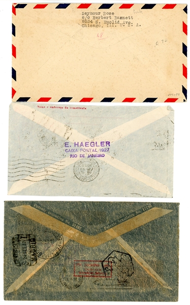Brazil - Zeppelin and Related Flight Covers (Est $90-120)