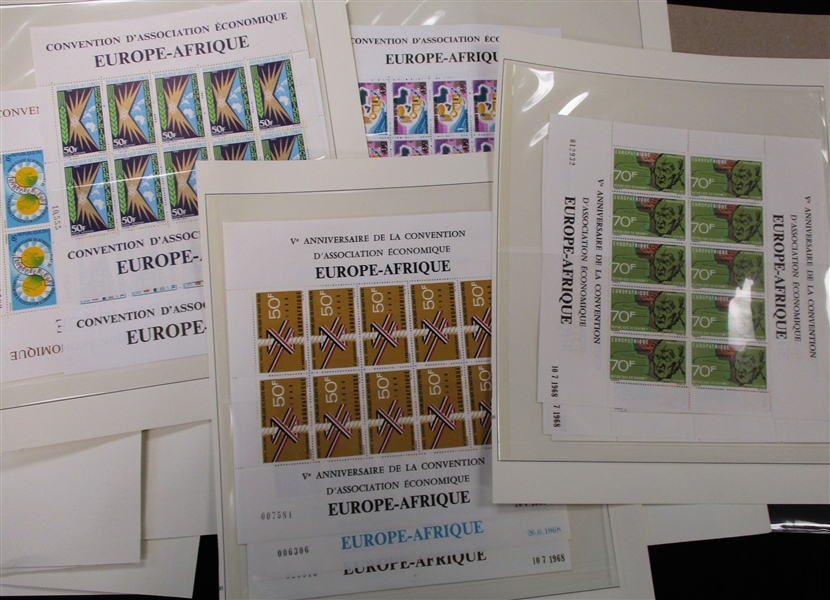 Europe-Africa, Europa Topical Collection of Sheets (Est $80-100)