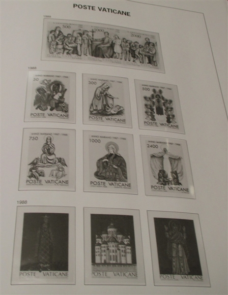 Vatican City Davo Hingeless Albums Part 2 &3, 1969-2006 (Est $100-150)