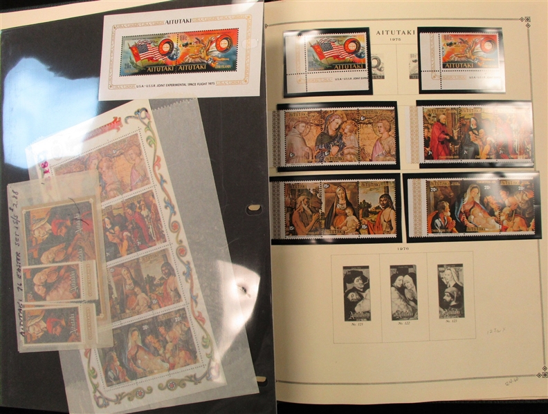 Aitutaki Collection in Scott Album to 1980's (Est $150-250)