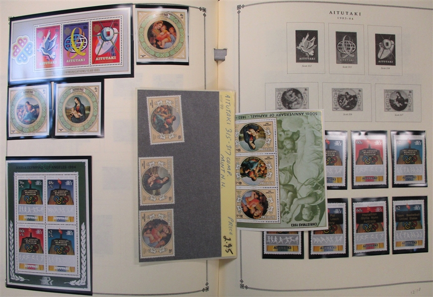 Aitutaki Collection in Scott Album to 1980's (Est $150-250)