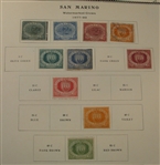 San Marino - Clean Mostly Unused Stamp Collection to 2005 (Est $500-600)
