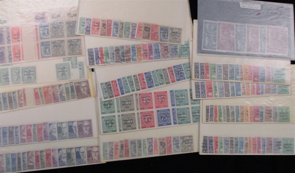 GDR/DDR Russian Zone Mint/Used in Glassines (Est $100-150)