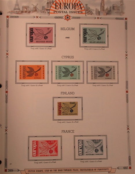 Europa Mint Collection, 1956-1967  (Est $200-300)