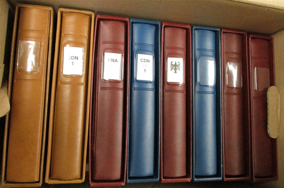 8 Lindner Cover Albums with Slipcases, Like New! (Est $120-150)
