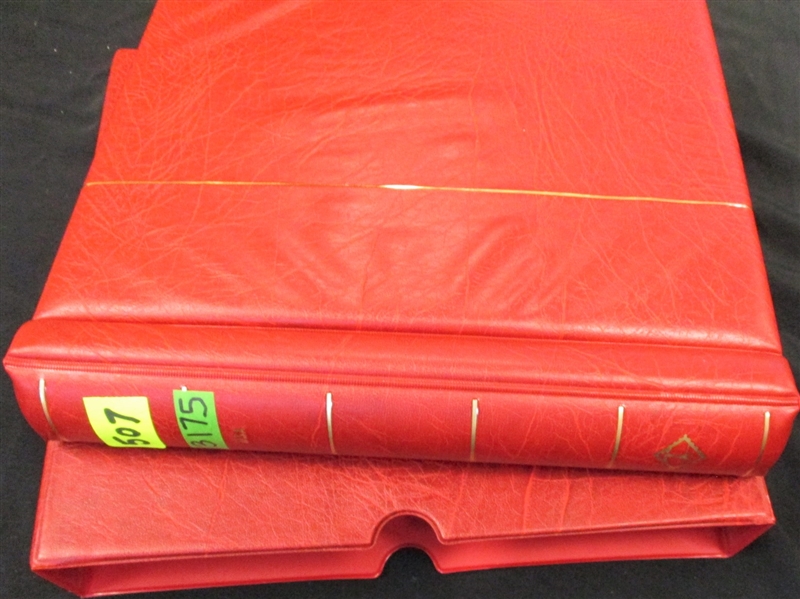 Lighthouse Red Turn-bar Binder/Slipcase with Pages (Est $50-60)