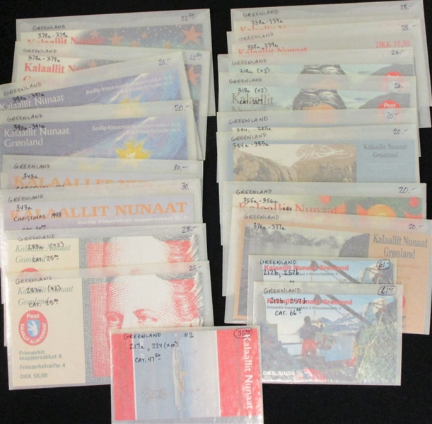 Greenland Mint Complete Booklets, 1990-2001 (SCV $540)