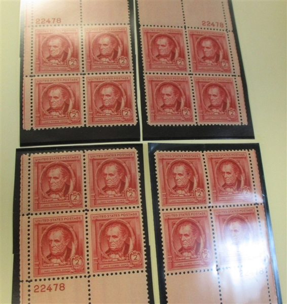 Large Plate Block Collection, Numbers, Positions to Scott 1207 (Est $750-950)