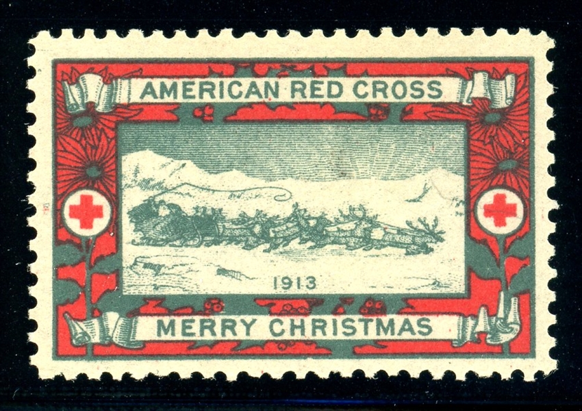USA Scott WX11 MH VF, Rare 1913 Christmas Seal with 2008 PF Certificate (SCV $1400)