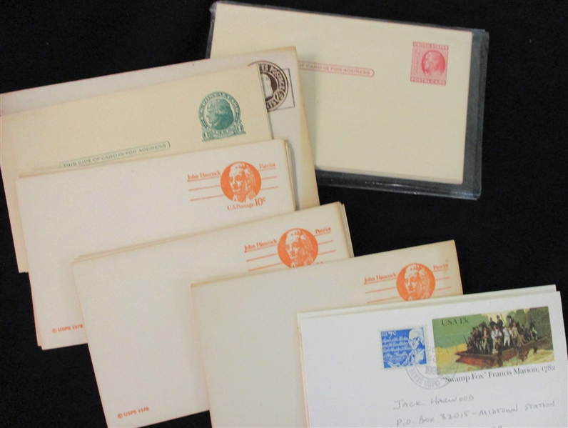 US Postal Stationery in Shoebox, Mint and Used (Est $150-200)