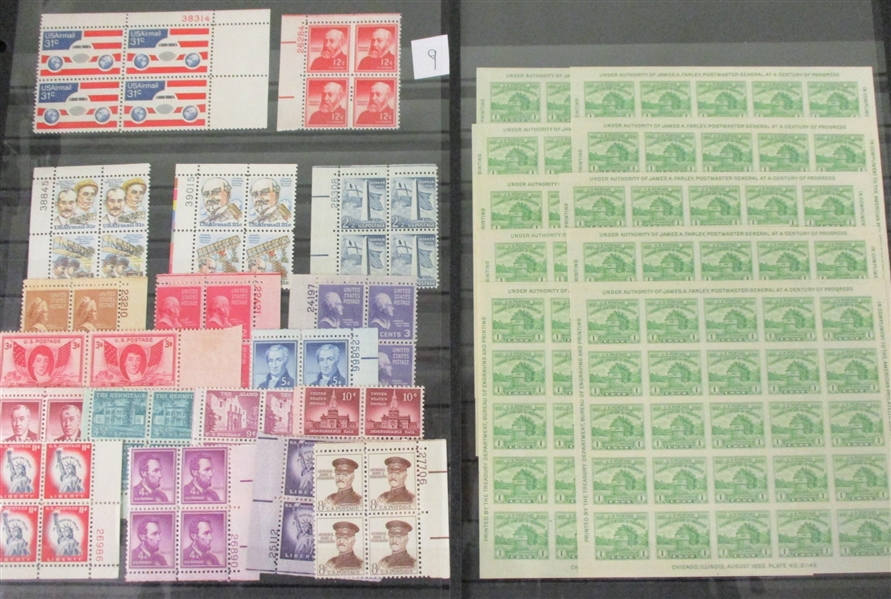 USA Nice Consignment Remainder, Mostly 1920-40's with Farley Sheets (Est $400-500)