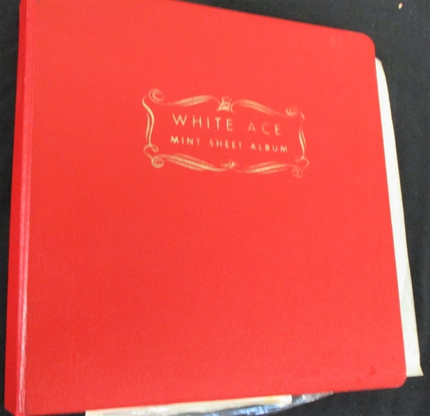 Older Mint Sheet Album with Sheets, Part Sheets (Face $500)