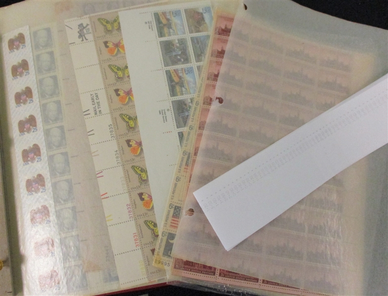 Older Mint Sheet Album with Sheets, Part Sheets (Face $500)
