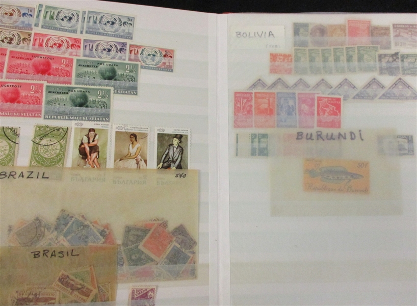 3 Stockbooks of Foreign Stamps (Est $100-150)