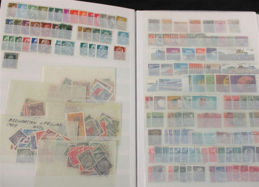 3 Stockbooks of Foreign Stamps (Est $100-150)